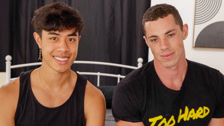 Asian Hottie David Slinger Opens His Ass Wide For Big Buff Micky Mallato
